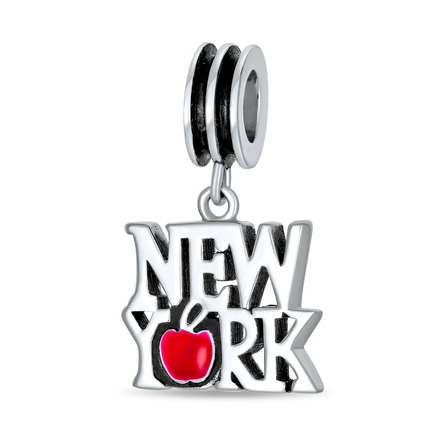 Shop Women Bling Jewelry Unique Charms | New York City Statue Of Liberty Travel Charm Bead Sterling