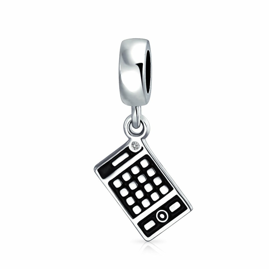 Shop Women Bling Jewelry Dangle Beads | Bookkeeper Accountant Math Calculator Bead Charm .925 Sterling