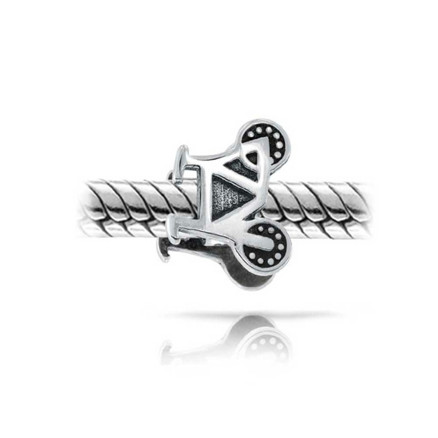 Shop Women Bling Jewelry Sports Beads | Sports Bicyclist Bike Biker Bicycle Charm Bead .925Sterling Silver