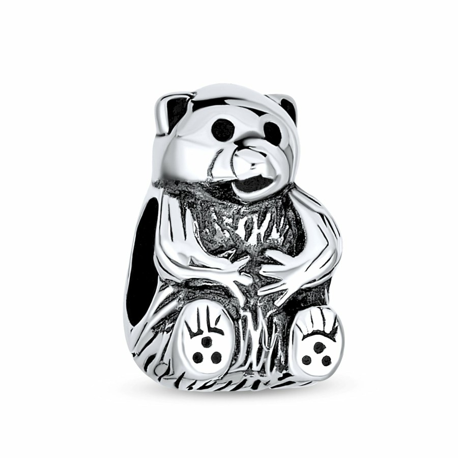 Shop Women Bling Jewelry | Jungle Zoo Animal World Panda Bear Fox Charm Bead .925 Sterling