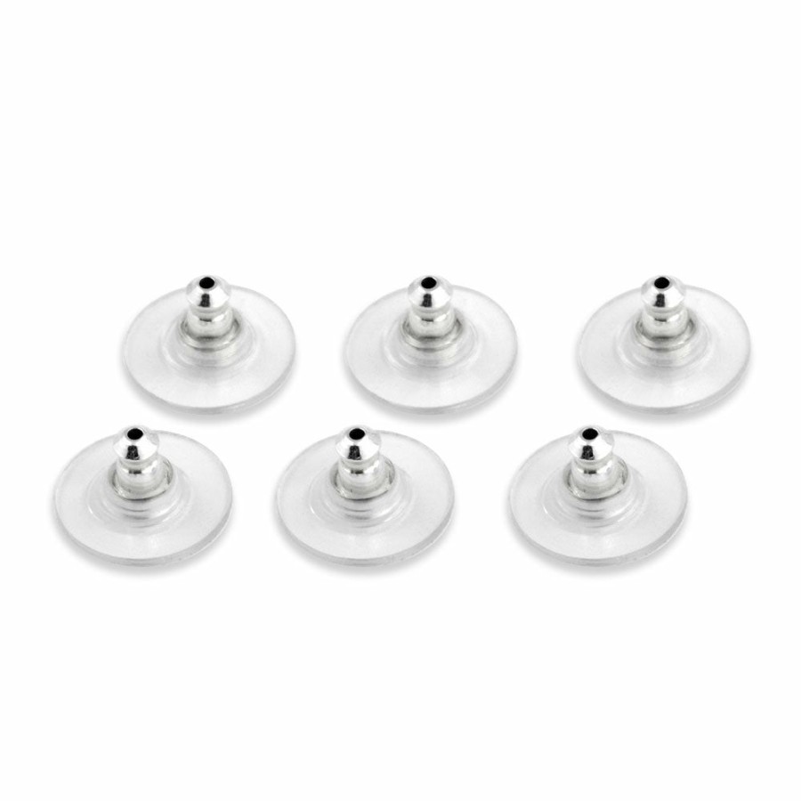 Shop Women Bling Jewelry Stud Earrings | Stabilizer Pad Bullet Style Safety Backs Earring Backing Post Earrings