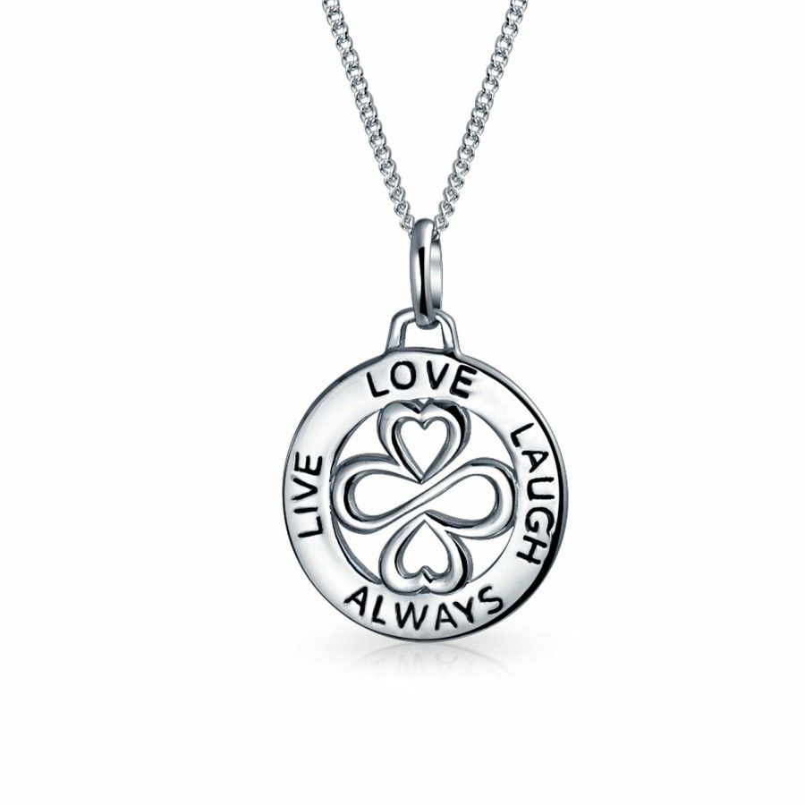 Shop Women Bling Jewelry Pendant Necklaces | Ayllu Love Luck Unity Disc Pendant Crystal 12 Birthstone Colors