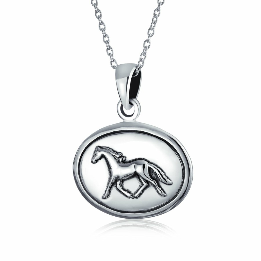 Shop Women Bling Jewelry Charm Bracelets | Western Equestrian Horse Stud Earrings Pendant Bracelet .925 Sterling