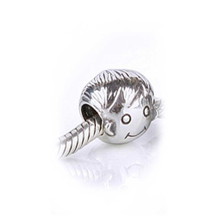 Shop Women Bling Jewelry Unique Charms | Smiling Child Boy Face Son Charm Bead .925Sterling Silver