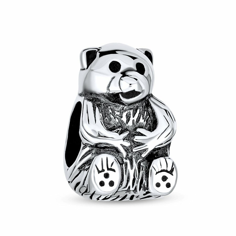 Shop Women Bling Jewelry Animal Beads | Jungle Zoo Animal World Panda Bear Fox Charm Bead .925 Sterling