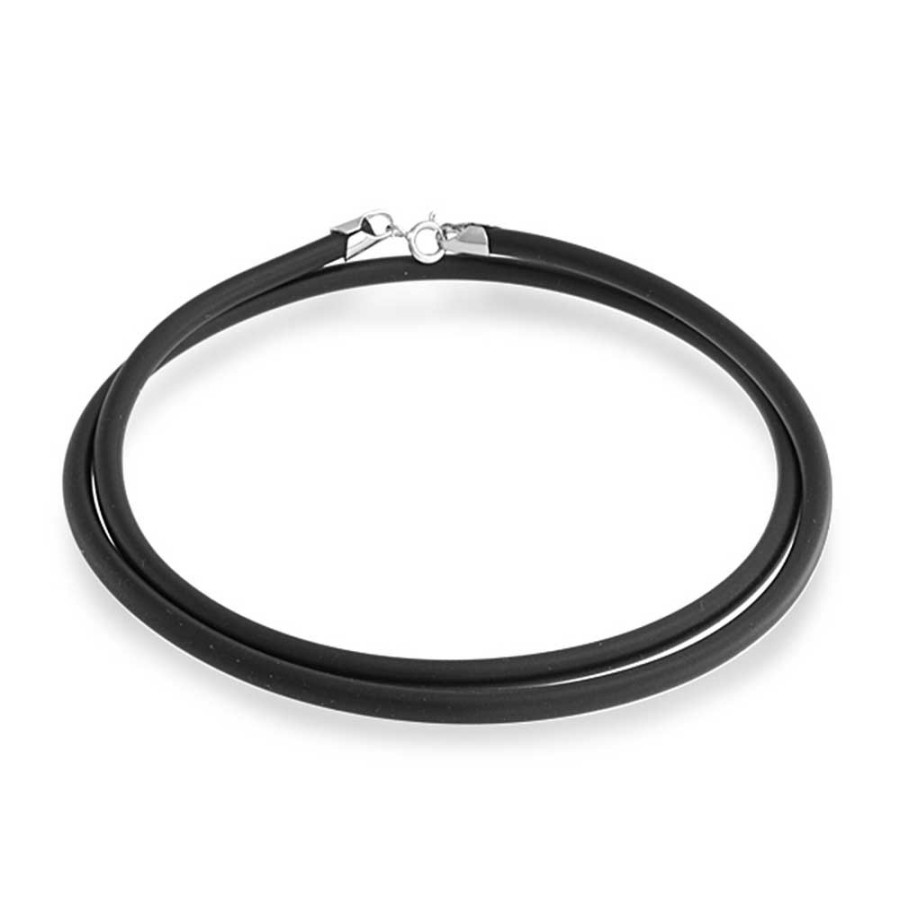 Shop Women Bling Jewelry Chains Necklaces | Unisex Simple Rubber Cord Necklace For Pendant Cord 14-24"