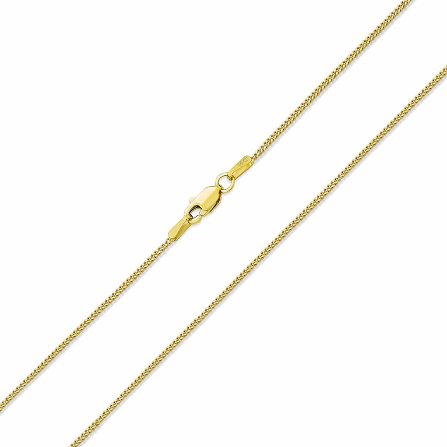 Shop Women Bling Jewelry Chains Necklaces | Genuine Solid Yellow Real 14K Rolo Cable Cuban Chain Necklace 2Mm Gold