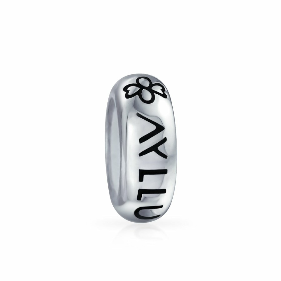 Shop Women Bling Jewelry Stopper Beads & Bracelet | Ayllu Inspirational Symbol Love Luck Unity Stopper Spacer Bead Charm