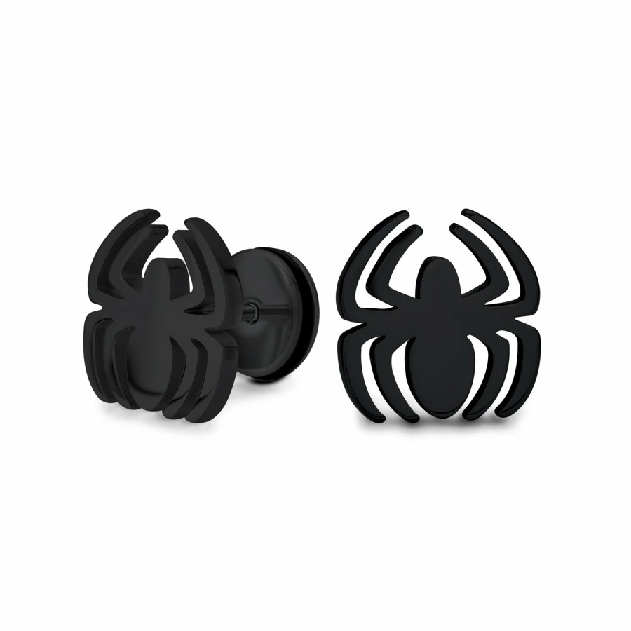 Shop Women Bling Jewelry Ear Piercing | Spider Faux Stud Plug Ear Surgical Steel 16G Stud Earrings