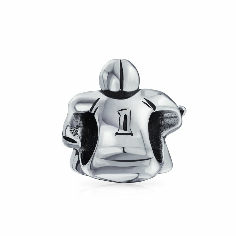 Shop Women Bling Jewelry Sports Beads | Ice Goalie Sports Team Hockey Player Charm Bead .925Sterling Silver