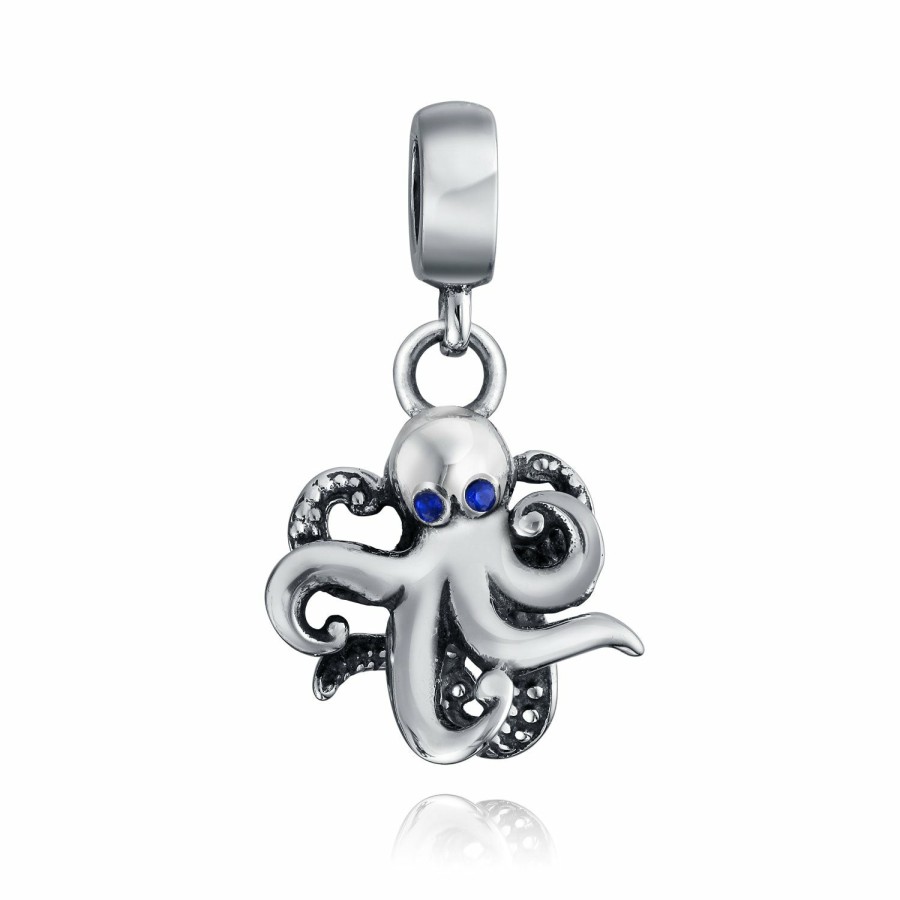 Shop Women Bling Jewelry Unique Charms | Nautical Sea Fish Ocean Octopus Mermaid Charm Bead .925