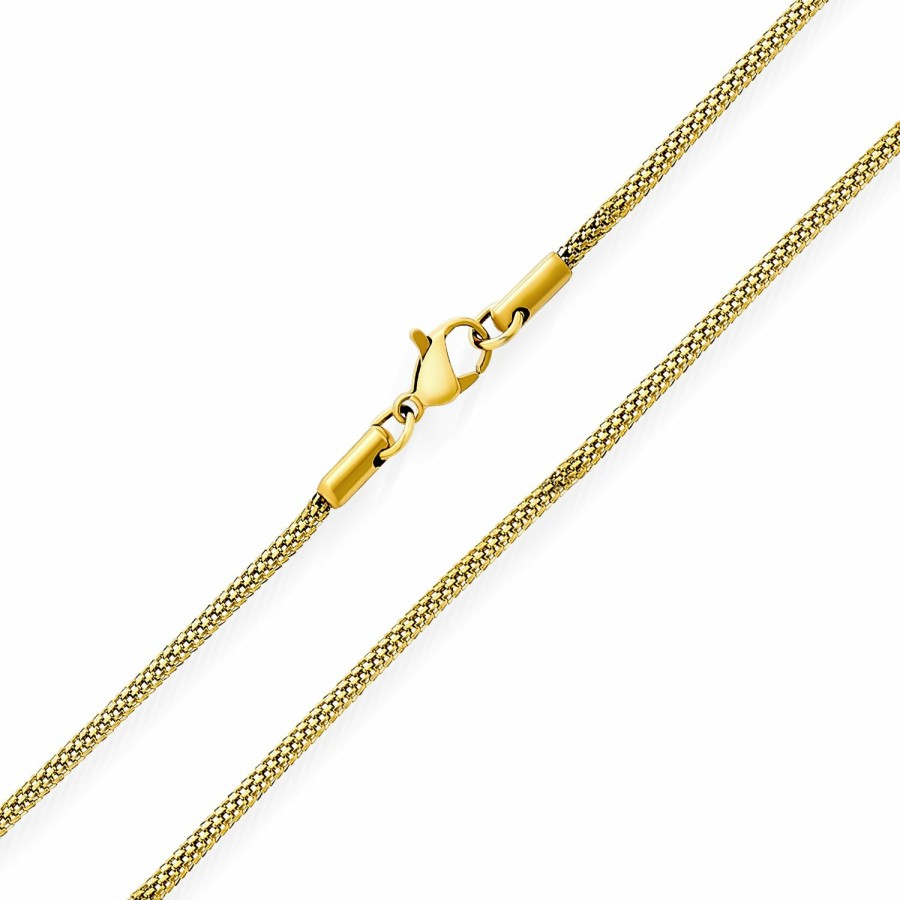 Shop Women Bling Jewelry Chains Necklaces | Bali Coreana Caviar Silver Gold Plated Popcorn Chain Necklace 2.5Mm 18 20 24"