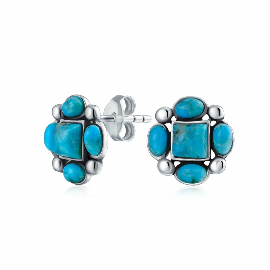 Shop Women Bling Jewelry Stud Earrings | Western Jewelry .925 Sterling Silver Stud Earrings