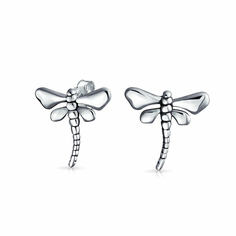 Shop Women Bling Jewelry | Garden Insects Dragonfly Firefly Butterfly Stud Earrings .925 Sterling