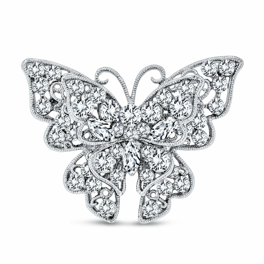 Shop Women Bling Jewelry Pins & Brooches | Large Vintage Fashion Statement Dragonfly Firefly Butterfly Brooch Pin