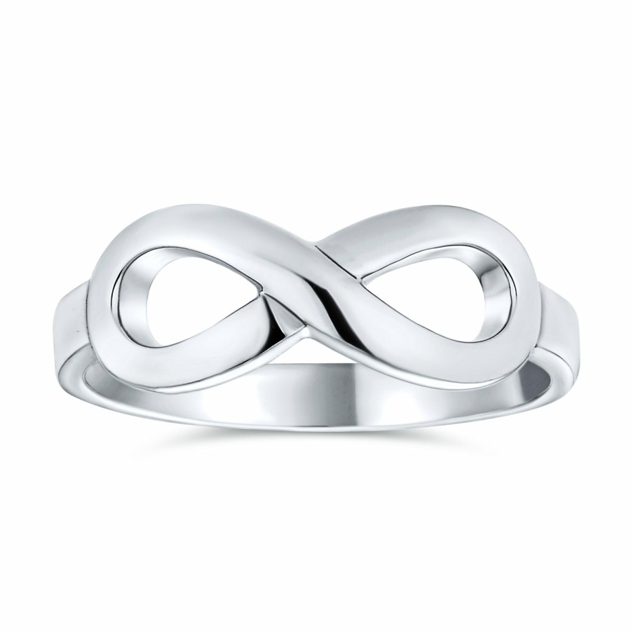 Shop Women Bling Jewelry Engravable Rings | Best Friends Bff Love Knot Infinity Band Ring .925Sterling Silver