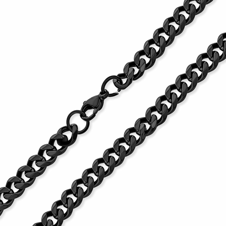 Shop Men Bling Jewelry Mens Necklace Chains | Heavy Duty Curb Chain Necklace Mens Gold Plated Stainless Steel 30 Inch 10 Mm