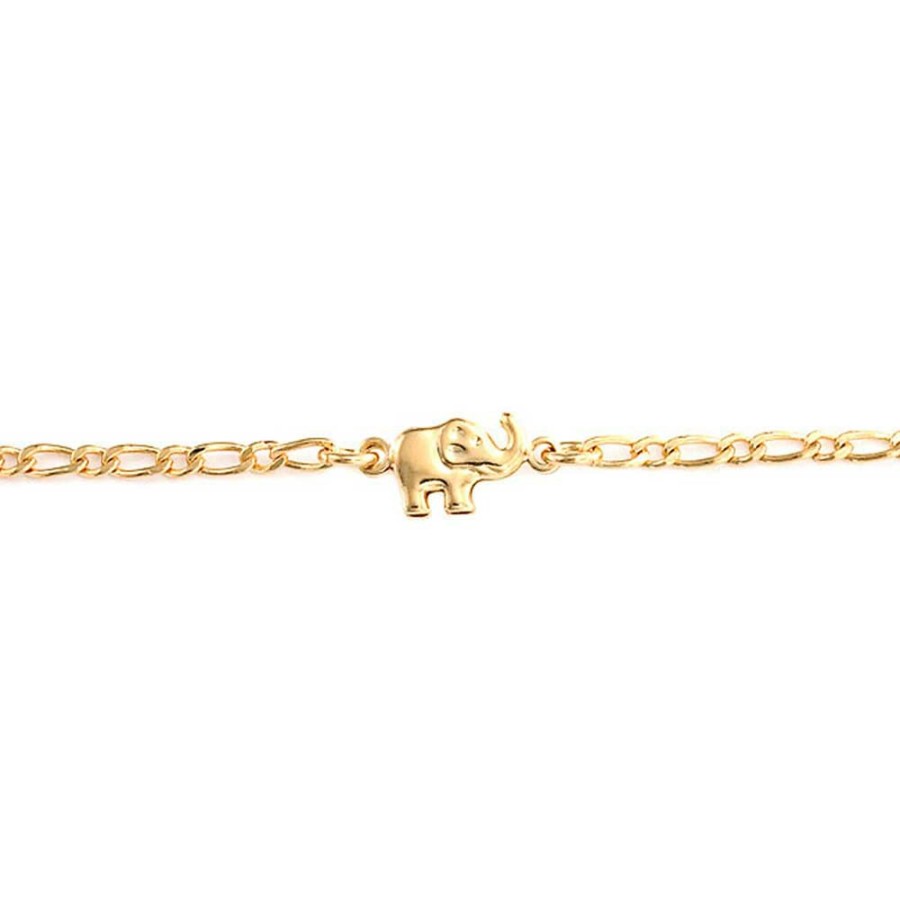 Shop Women Bling Jewelry Ankle Bracelets | Danity Three Lucky Elephant Charm Anklet Ankle Bracelet Gold Plated