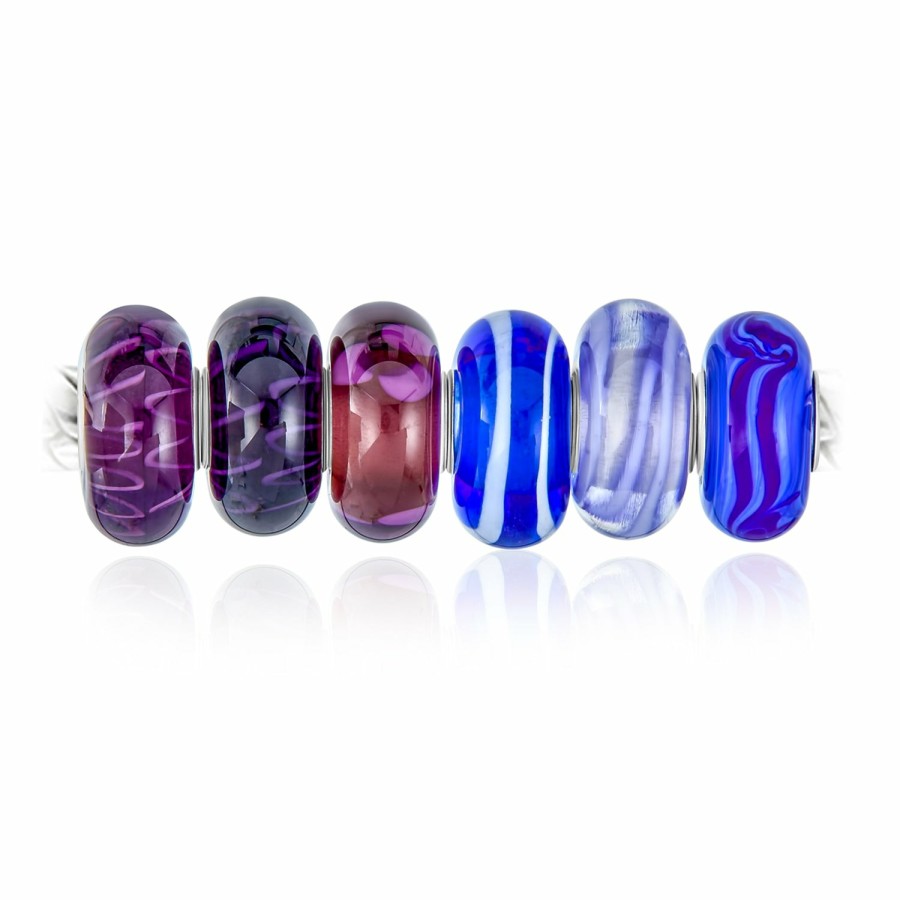 Shop Women Bling Jewelry Glass Crystal Beads | Murano Glass Set Of 6 .925 Sterling Silver Bead Charm