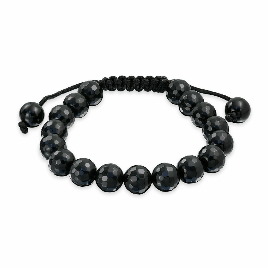 Shop Women Bling Jewelry Wrap Stretch Bracelets | Shamballa Hand Knotted Gemstone Strand Ball Bead Bracelet Cord Bolo Adjustable