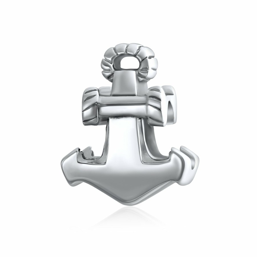 Shop Women Bling Jewelry Unique Charms | Ocean Travel Nautical Boat Ship Sea Anchor Charm Bead Sterling