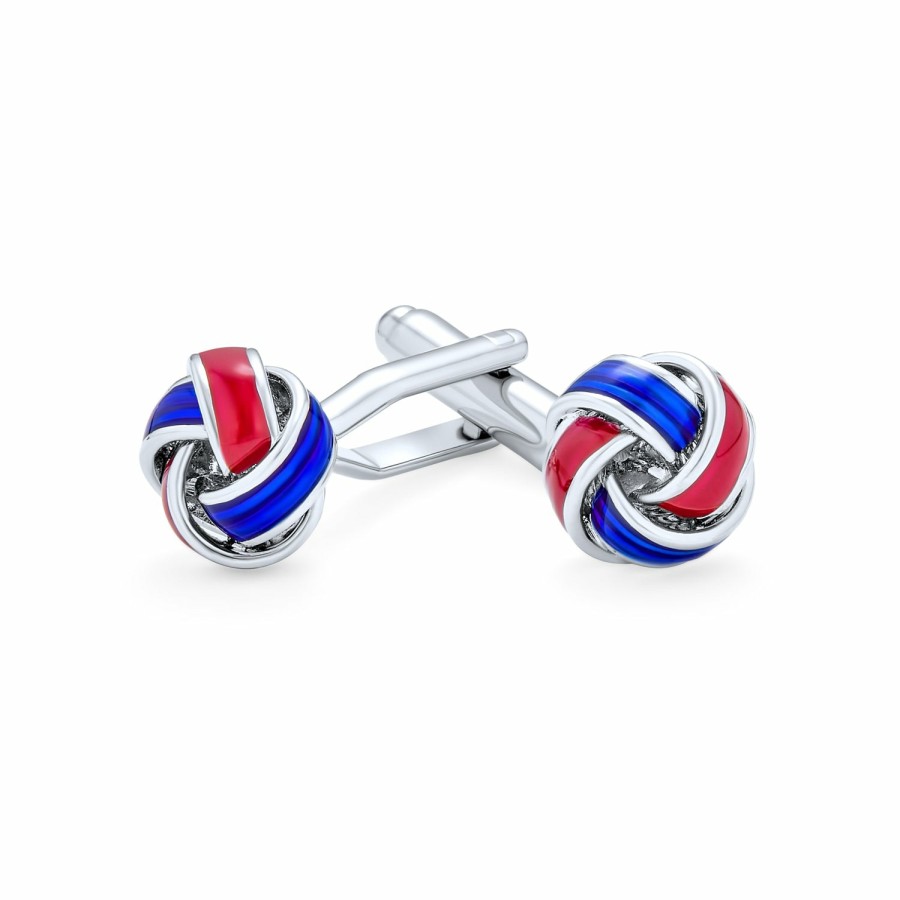 Shop Men Bling Jewelry Cufflinks | Knot Woven Rope Twist Shirt Cufflinks Gold Plated Stainless Steel