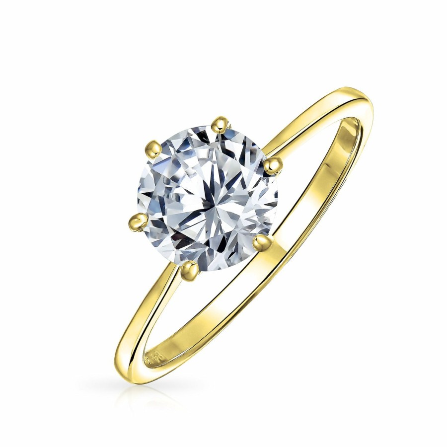 Shop Women Bling Jewelry Engagement Rings | 1.25Ct 6 Prong Aaa Cz Solitaire Engagement Ring .925Sterling