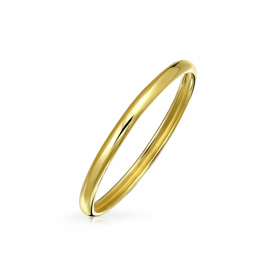 Shop Women Bling Jewelry Wedding Bands | Thin Stackable Mid Finger Genuine 14K Yellow Gold Wedding Band Ring 1.7Mm