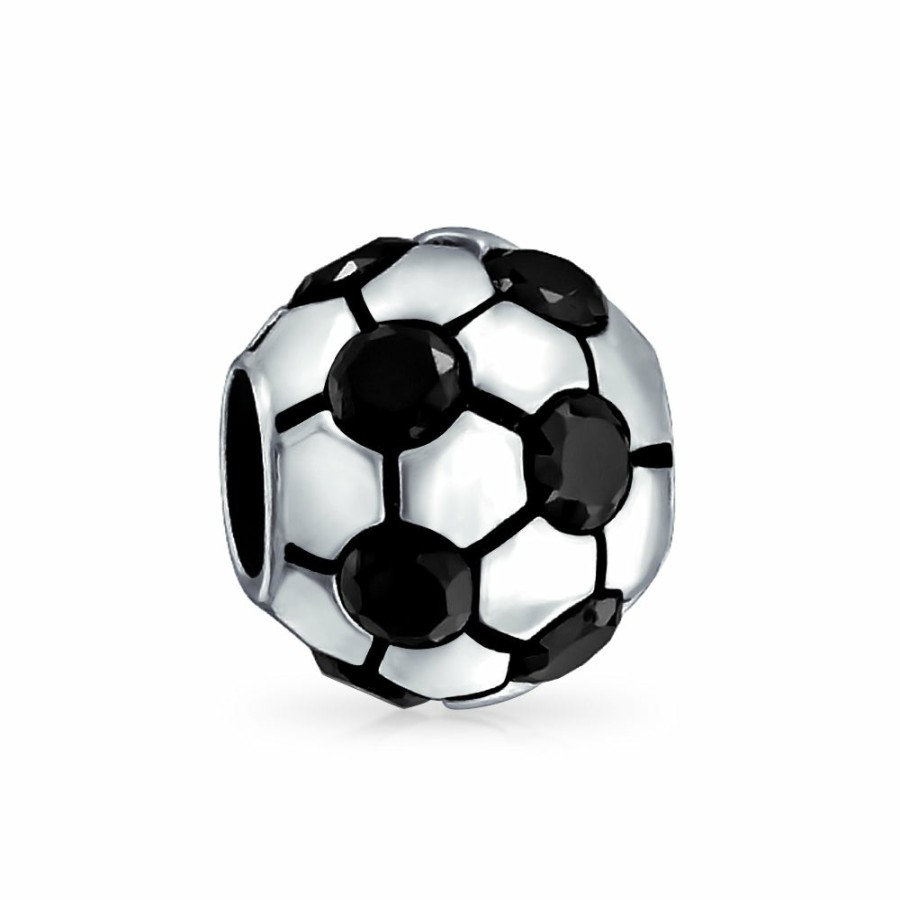 Shop Women Bling Jewelry Mothers Day Charm Beads | Soccer Ball Mom Football Sport Coach Bowl Charm Bead .925