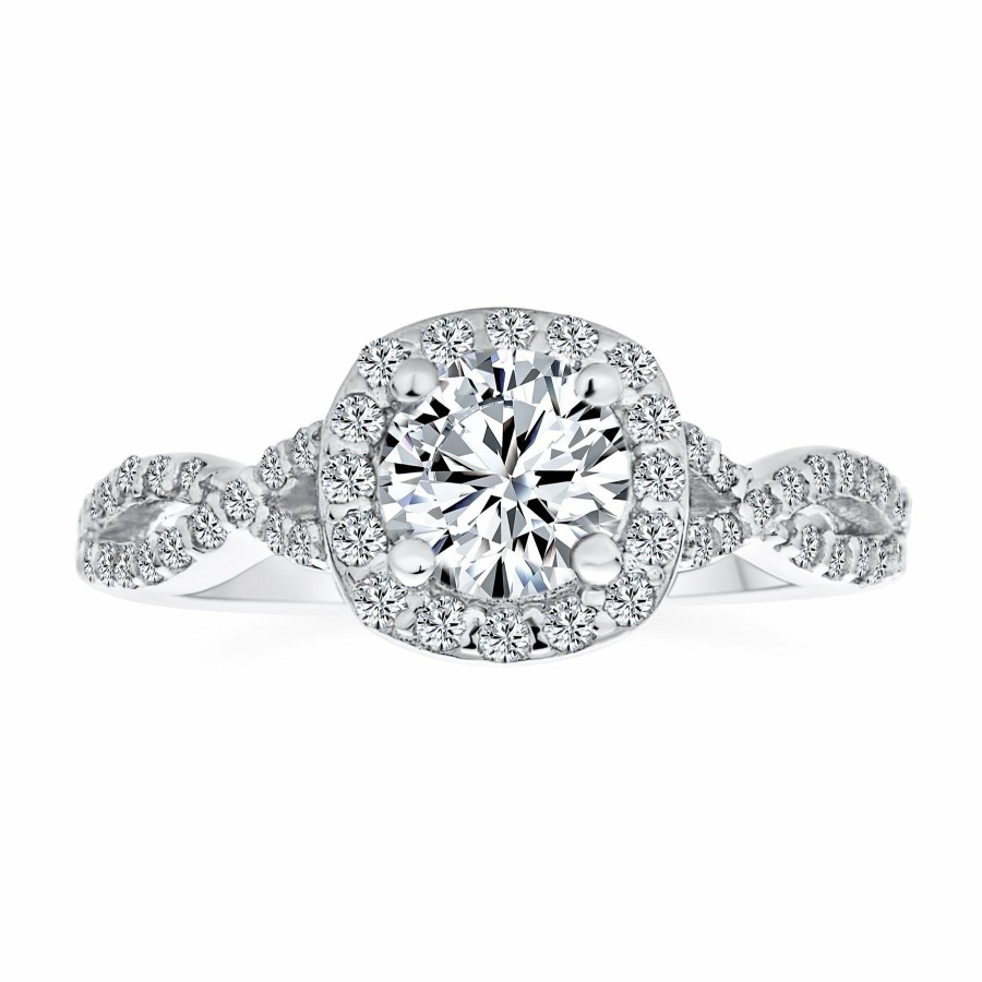 Shop Women Bling Jewelry Engagement Rings | 1.5Ct Solitaire Cut Aaa Cz Infinity Engagement Ring .925Sterling Silver