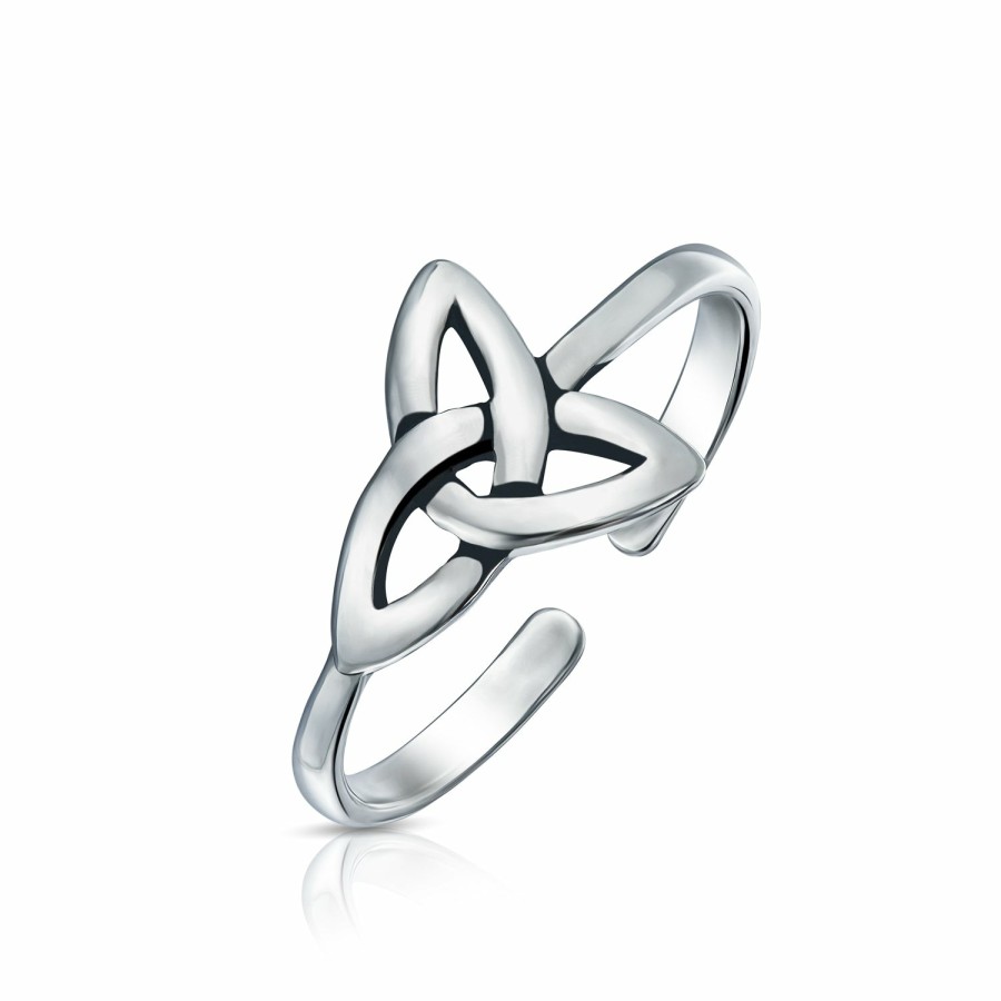 Shop Women Bling Jewelry Toe Rings | Celtic Knot Claddagh Heart Circle Triquetra Trinity Toe Ring Band