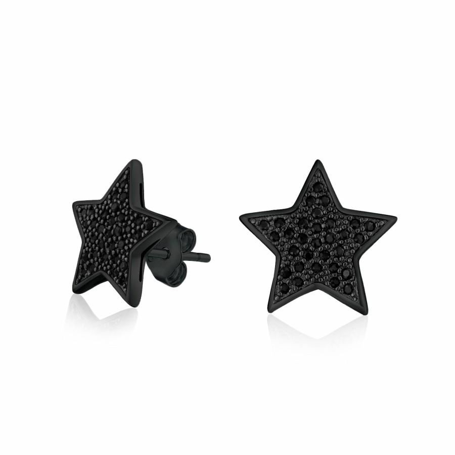 Shop Women Bling Jewelry | Rock Star Patriotic Celestial Stud Earrings .925 Sterling