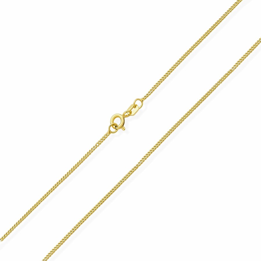 Shop Men Bling Jewelry Mens Necklace Chains | 2Mm Cuban Curb Chain Necklace 14K Gold Plated .925 Sterling 14-24 Inch