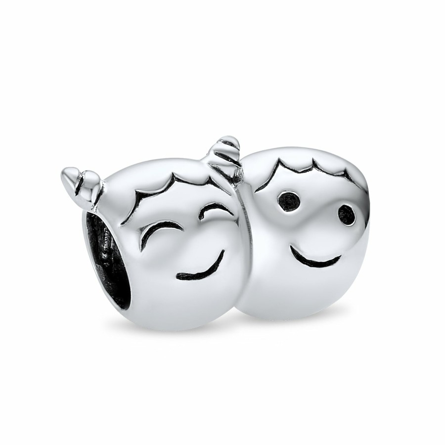 Shop Women Bling Jewelry Dangle Beads | Bff Brother Sister Friends Love Family Charm Bead .925 Sterling