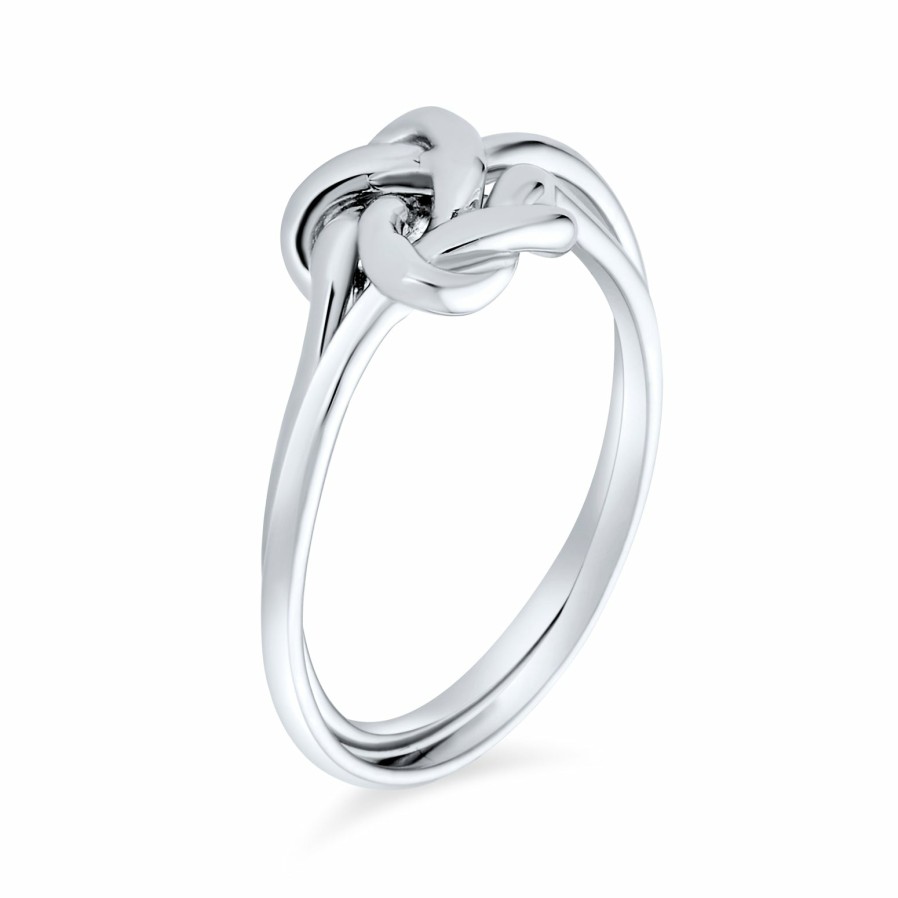 Shop Women Bling Jewelry Unique Rings | Unity Irish Celtic Knot Infinity Ring Double Band .925 Sterling Silver