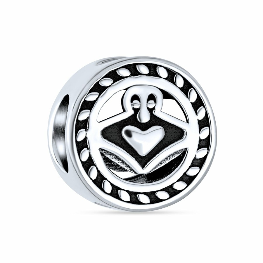 Shop Women Bling Jewelry Love Heart Beads | Celtic Love Knot Infinity Trinity Cross Dangle Bead Charm .925