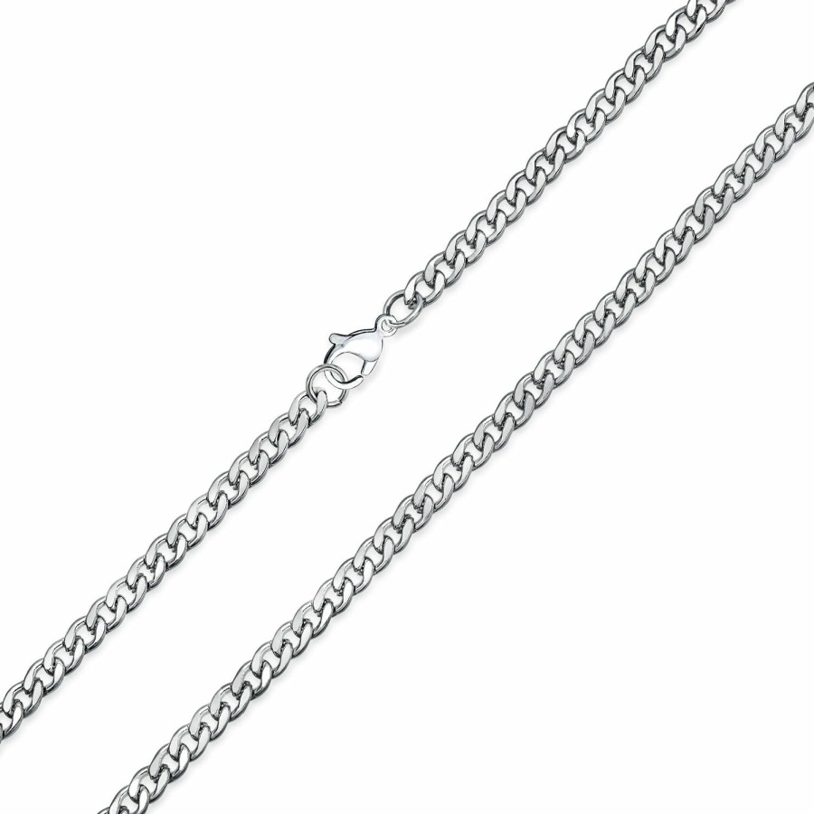 Shop Men Bling Jewelry Mens Necklace Chains | Heavy Duty Curb Chain Necklace Mens Gold Tone Stainless Steel 30 Inch 8 Mm