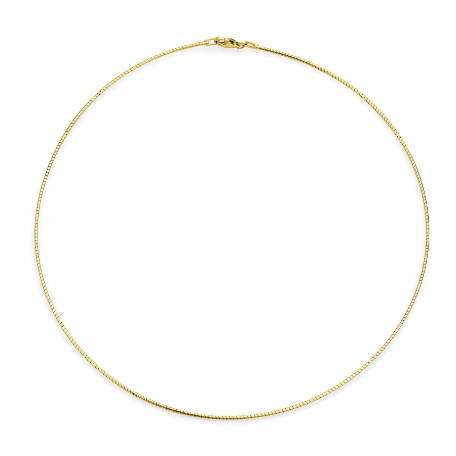 Shop Women Bling Jewelry Choker Necklaces | Thin Choker Collar Snake Chain Necklace Gold Plated Sterling 16-18"