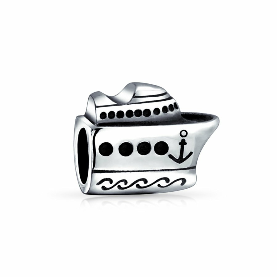 Shop Women Bling Jewelry Travel Charms Beads | Travel Cruise Ship Yacht Speed Sail Boat Dangle Charm Bead .925