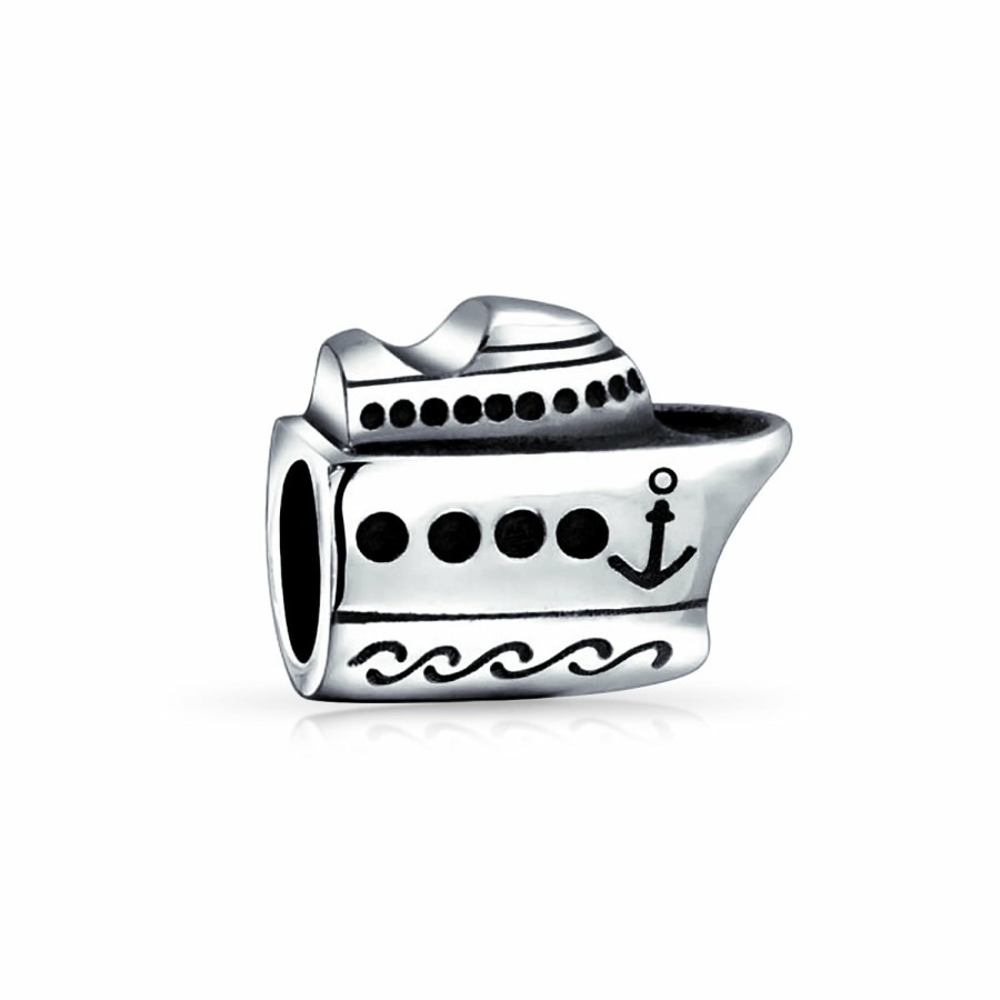 Shop Women Bling Jewelry Unique Charms | Travel Cruise Ship Yacht Speed Sail Boat Dangle Charm Bead .925