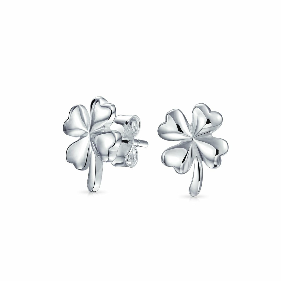 Shop Women Bling Jewelry | Jewelry Set Four Leaf Clover Shamrock Charm Pendant Necklace 925 Sterling