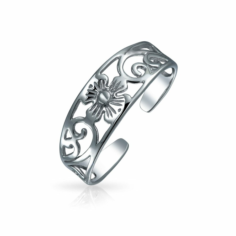 Shop Women Bling Jewelry Toe Rings | Nature Leaves, Vines, Sunflower, Daisy, Rose Flower Band Toe Ring