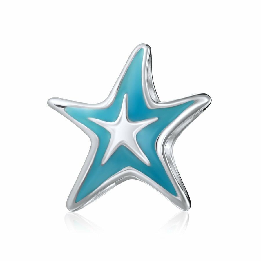 Shop Women Bling Jewelry Unique Charms | Nautical Tropical Vacation Starfish Lobster Bead Charm Sterling