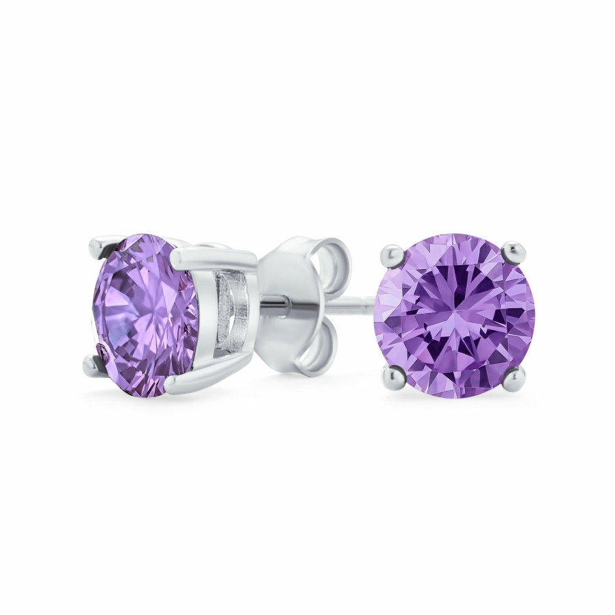 Shop Women Bling Jewelry Stud Earrings | 1Ct Round Brilliant Cz Stud Earrings Sterling Silver More Colors