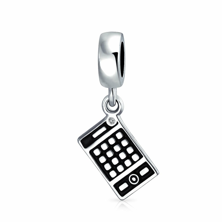 Shop Women Bling Jewelry Engravable Charms | Bookkeeper Accountant Math Calculator Bead Charm .925 Sterling