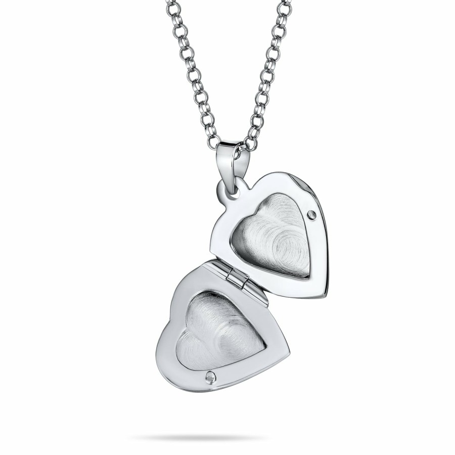 Shop Women Bling Jewelry Lockets | Petite Heart Photo Lockets For Women That Hold Picture Locket Pendant Silver