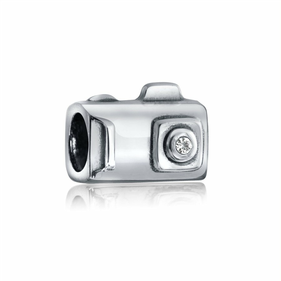 Shop Women Bling Jewelry Unique Charms | Hobby Digital Photography Photo Camera Charm Bead .925Sterling Silver