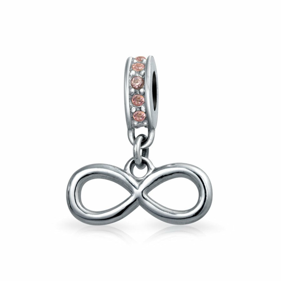 Shop Women Bling Jewelry Love Heart Beads | Valentine Open Infinity Heart Spacer Bead Charm .925Sterling