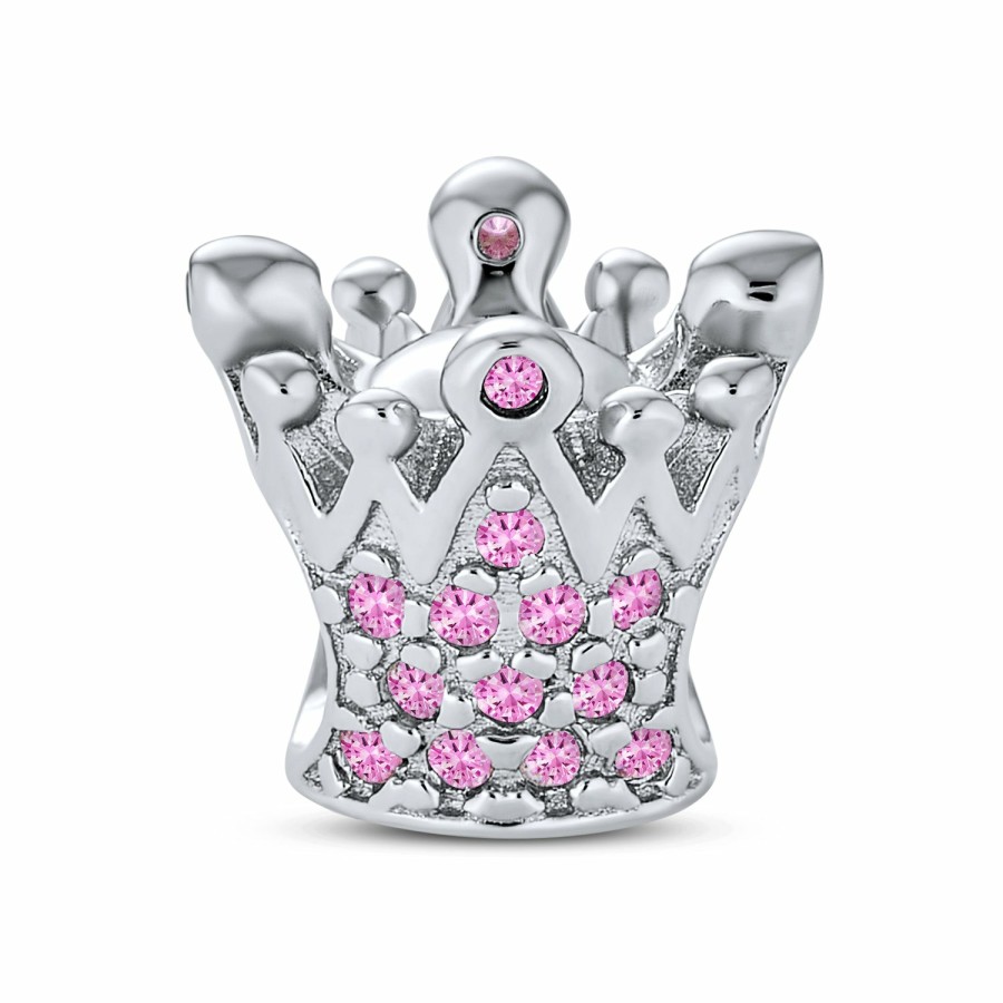 Shop Women Bling Jewelry Mothers Day Charm Beads | Princess Heart Crown Ring Queen Bumble Bee Charm Bead Sterling