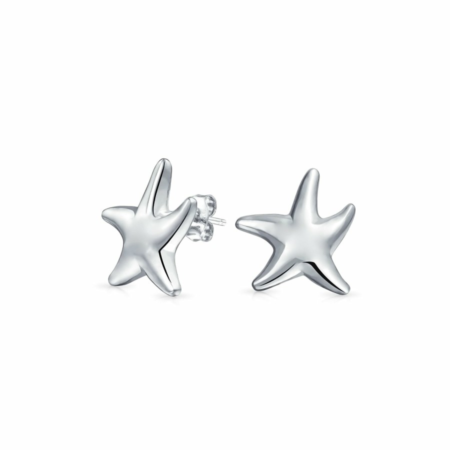 Shop Women Bling Jewelry | Beach Nautical Jewelry Set Starfish Pendant Stud Earrings .925